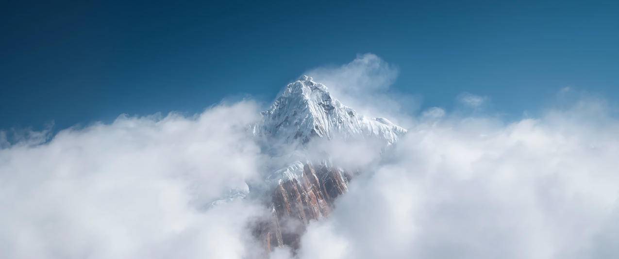 云上喜马拉雅风景3440x1440带鱼屏桌面壁纸