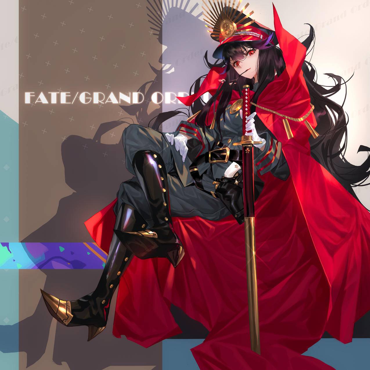 《Fate》军服,长剑,披风,帽子,帅气女孩,4K高清动漫壁纸