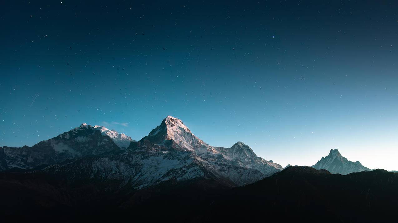 喜马拉雅山夜景4k壁纸