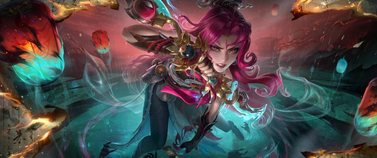 阿轲 罗刹妄海 王者荣耀 3440x1440带鱼屏高清游戏壁纸