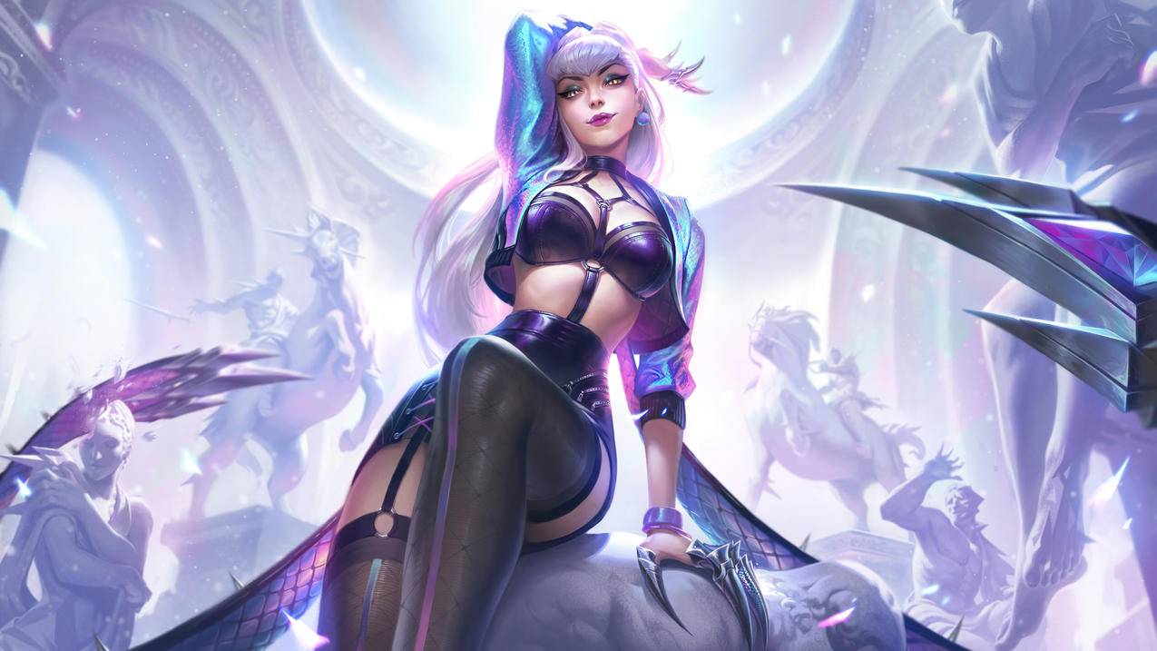 英雄联盟lol痛苦之拥,KDA,ALL,OUT,伊芙琳4k壁纸