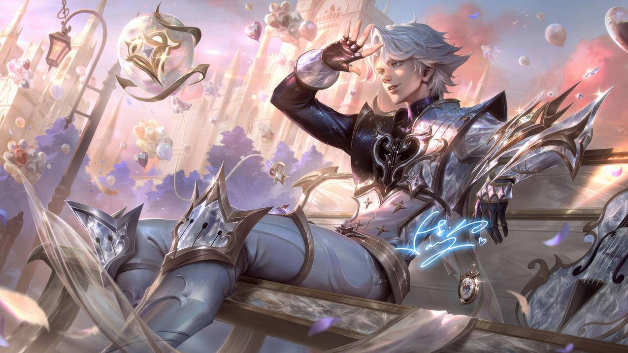 《英雄联盟手游》伊泽瑞尔 至臻 告白气球 4K游戏壁纸