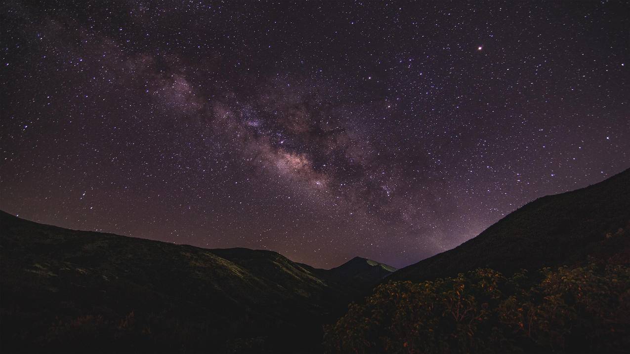 星空夜晚银河,4k风景高清壁纸