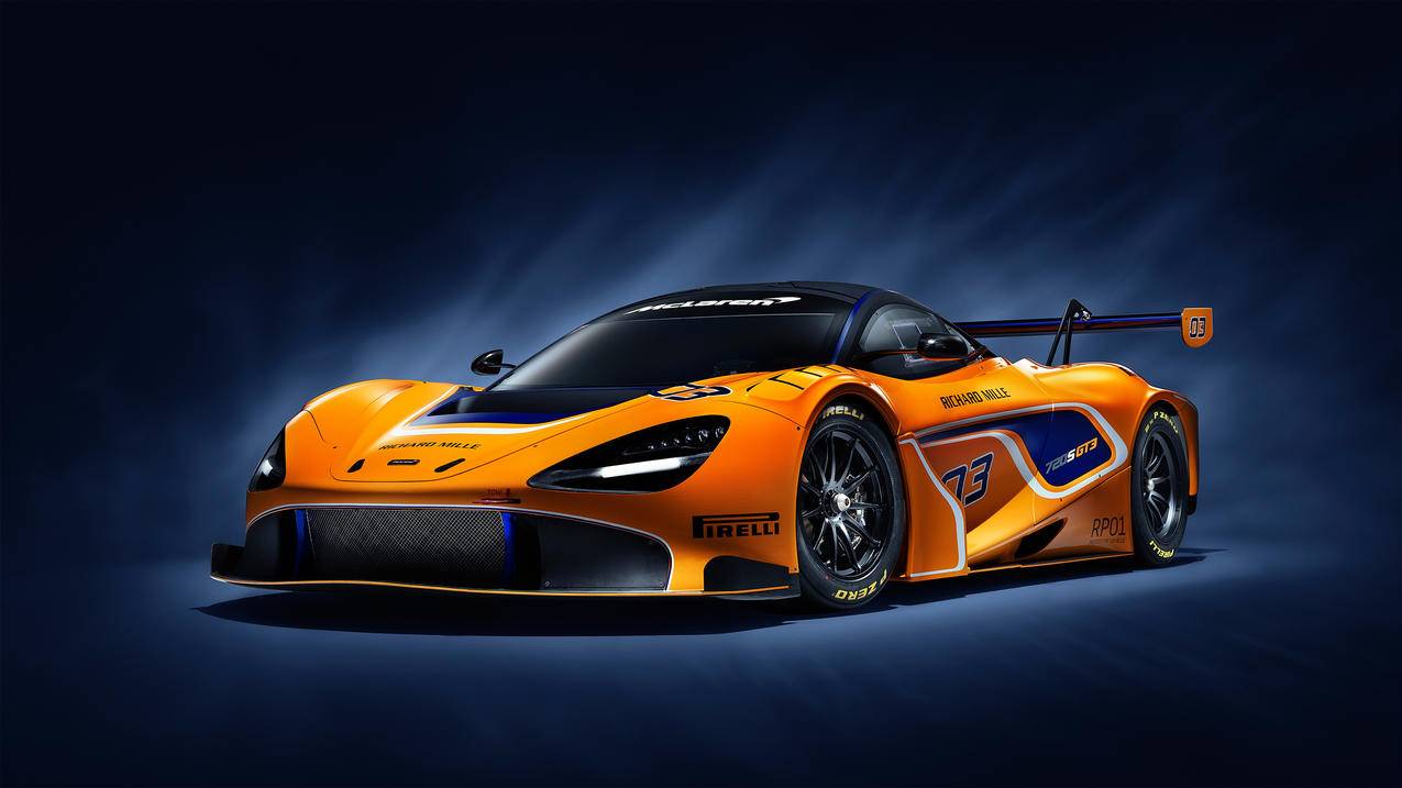 McLaren,720S,GT3,迈凯伦,橙色跑车,4k高清壁纸