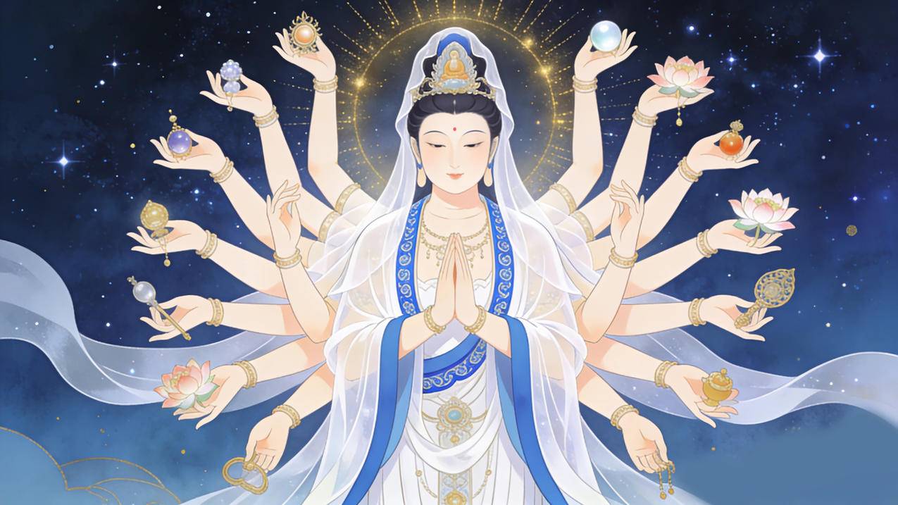 千手观音 星空 4K壁纸3840x2160