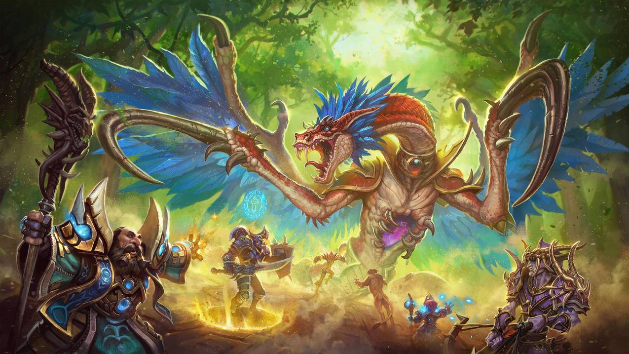 巨龙《魔兽世界World,of,Warcraft,fan,art》游戏原画场景,4k游戏高清壁纸