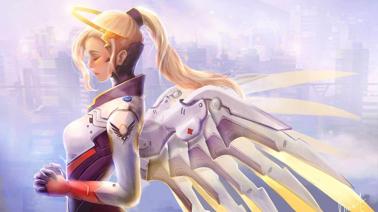 Mercy,《守望先锋》,5k高清壁纸