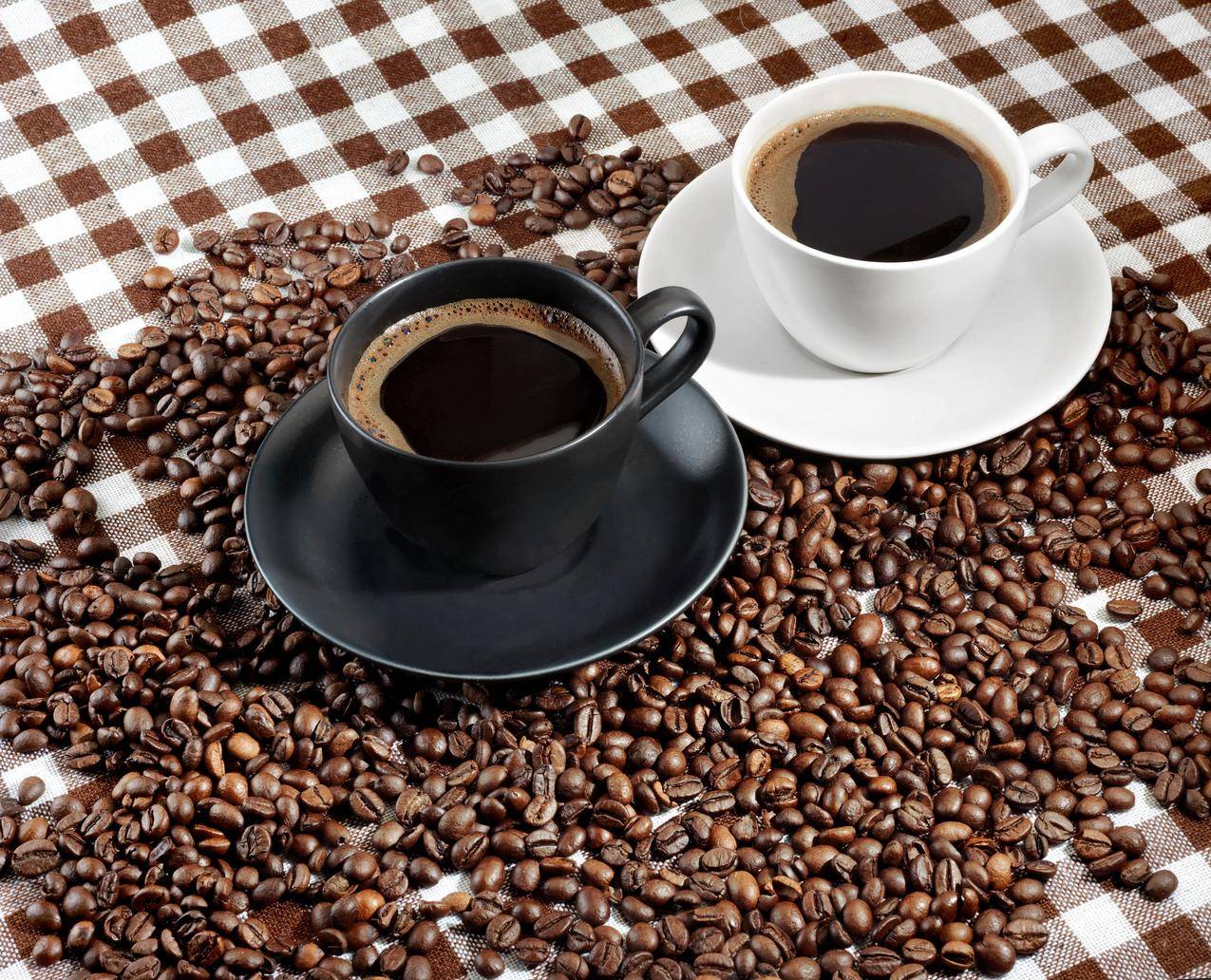 咖啡,咖啡豆,杯,4k美食高清壁纸