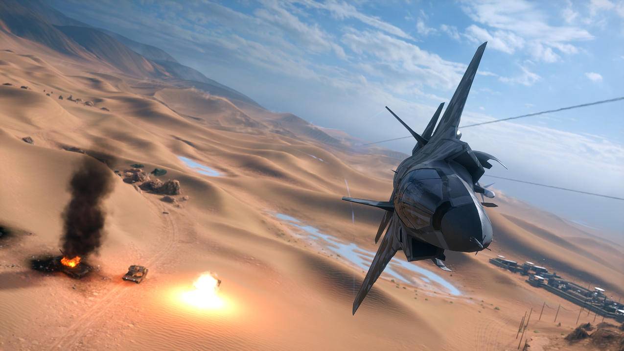 《战地4》,飞机,沙漠,5k高清壁纸