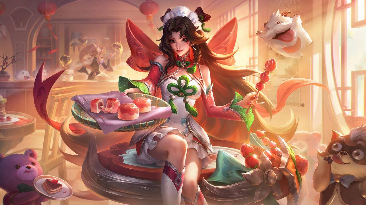 英雄联盟 炫彩 点心宝贝萨勒芬妮 4K高清游戏壁纸