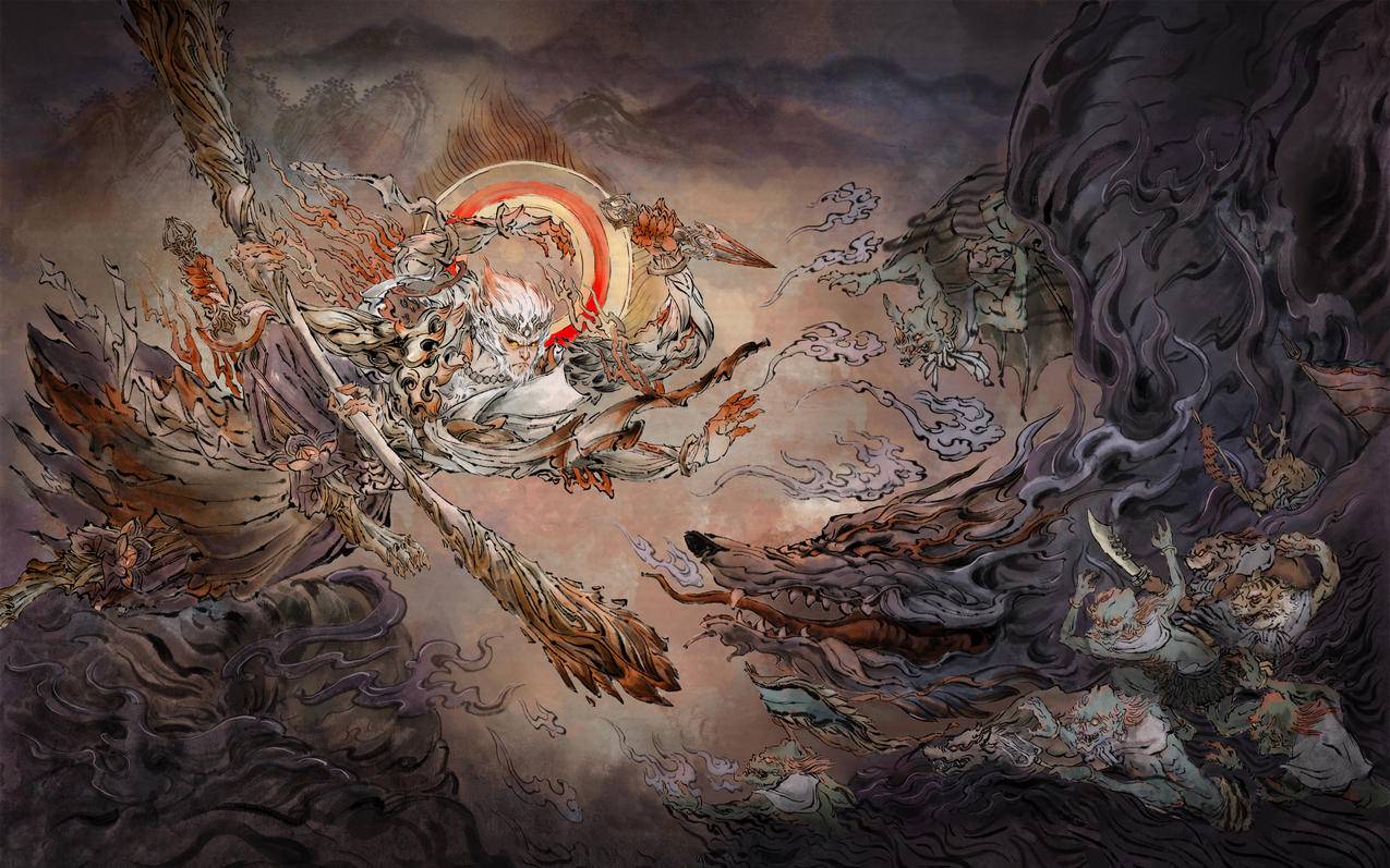 孙悟空-无相闪卡 王者荣耀4K高清壁纸3840x2400