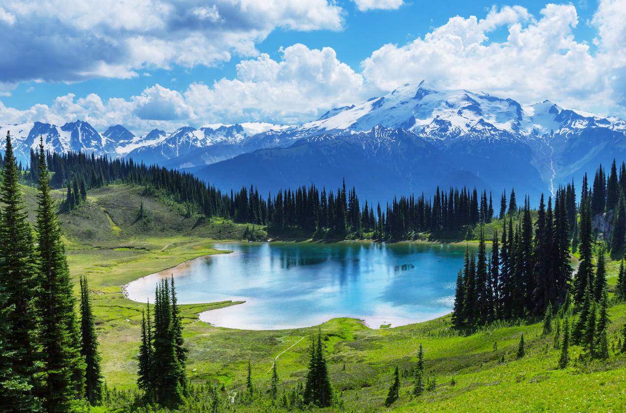 加拿大,冰碛湖,班夫国家公园,湖泊,4K高清风景壁纸