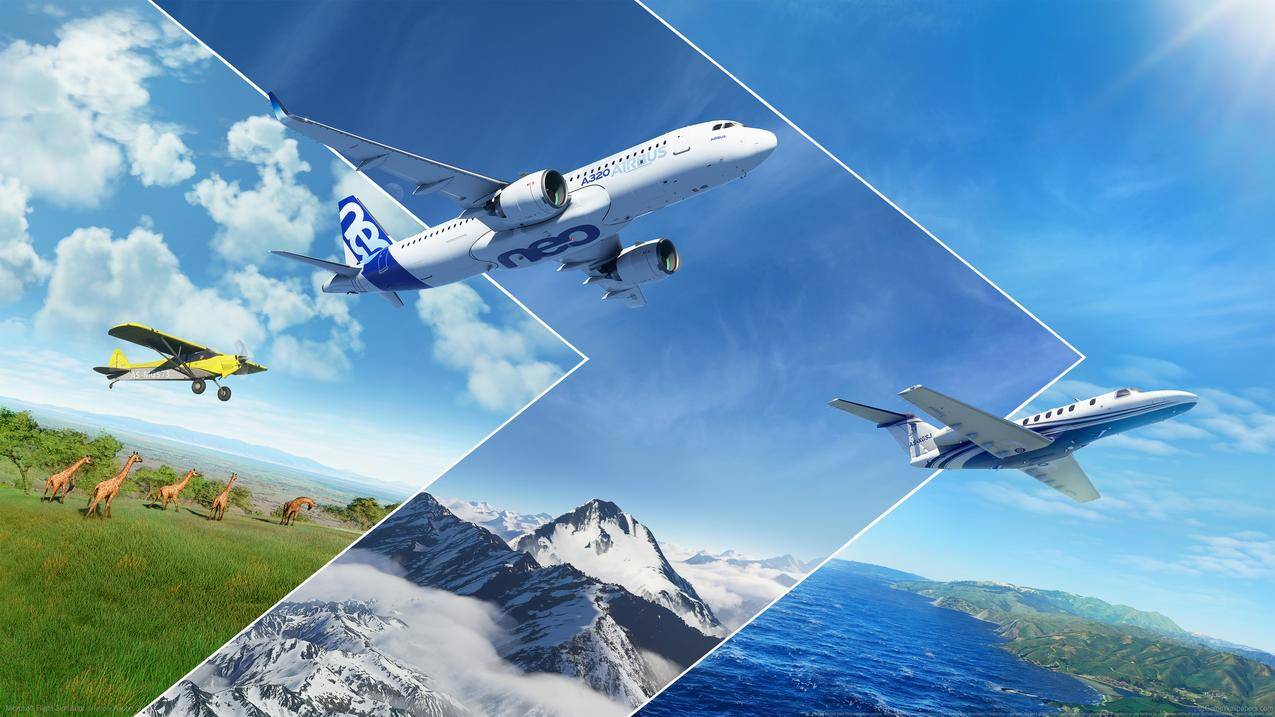 《微软模拟飞行,Microsoft,Flight,Simulator》4k游戏壁纸