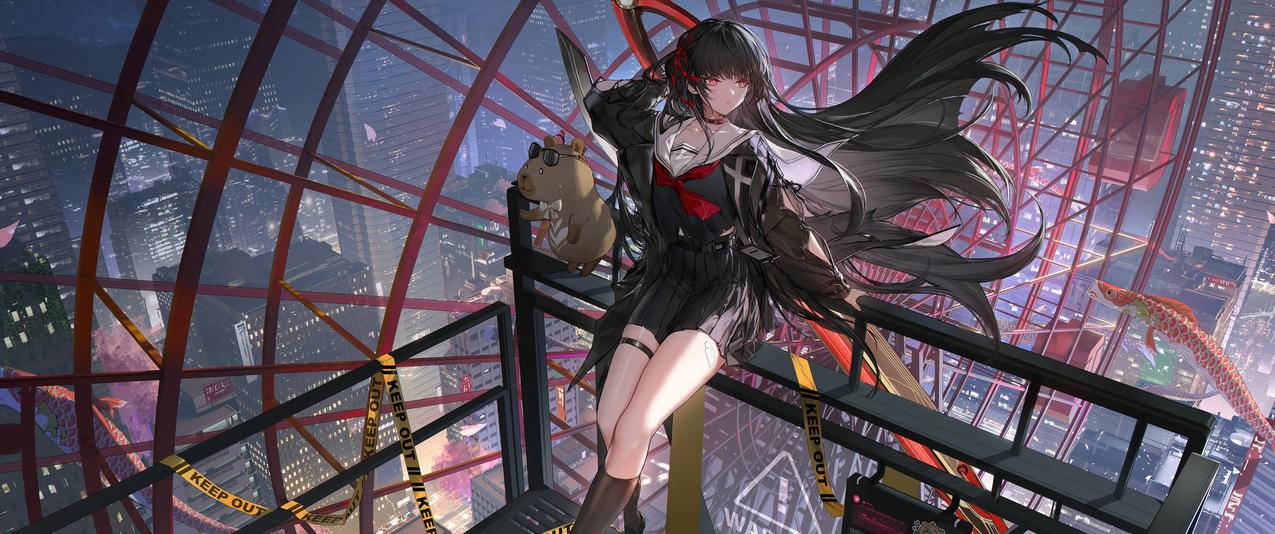 鸣潮千咲3440x1440带鱼屏壁纸