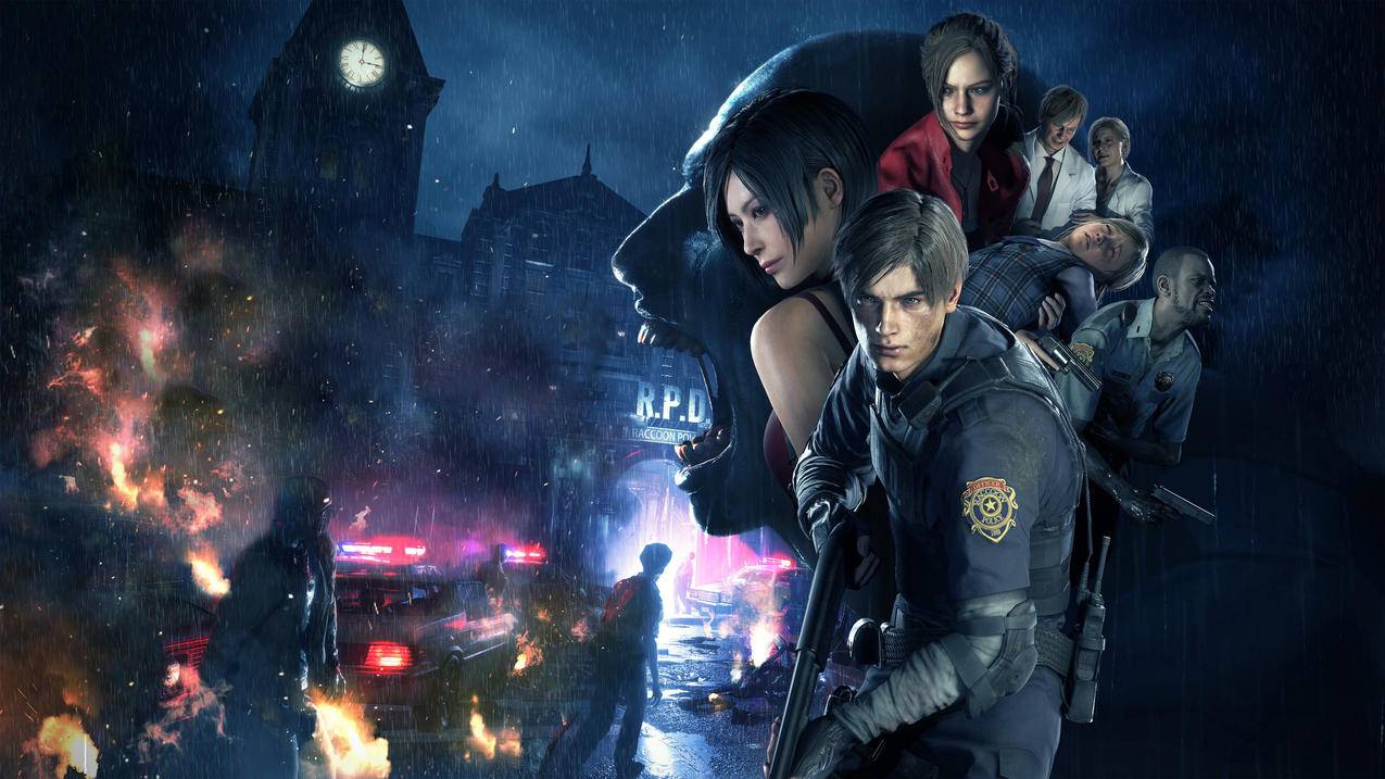 《生化危机2重制版（Resident,Evil,2）》2020,4K游戏高清壁纸