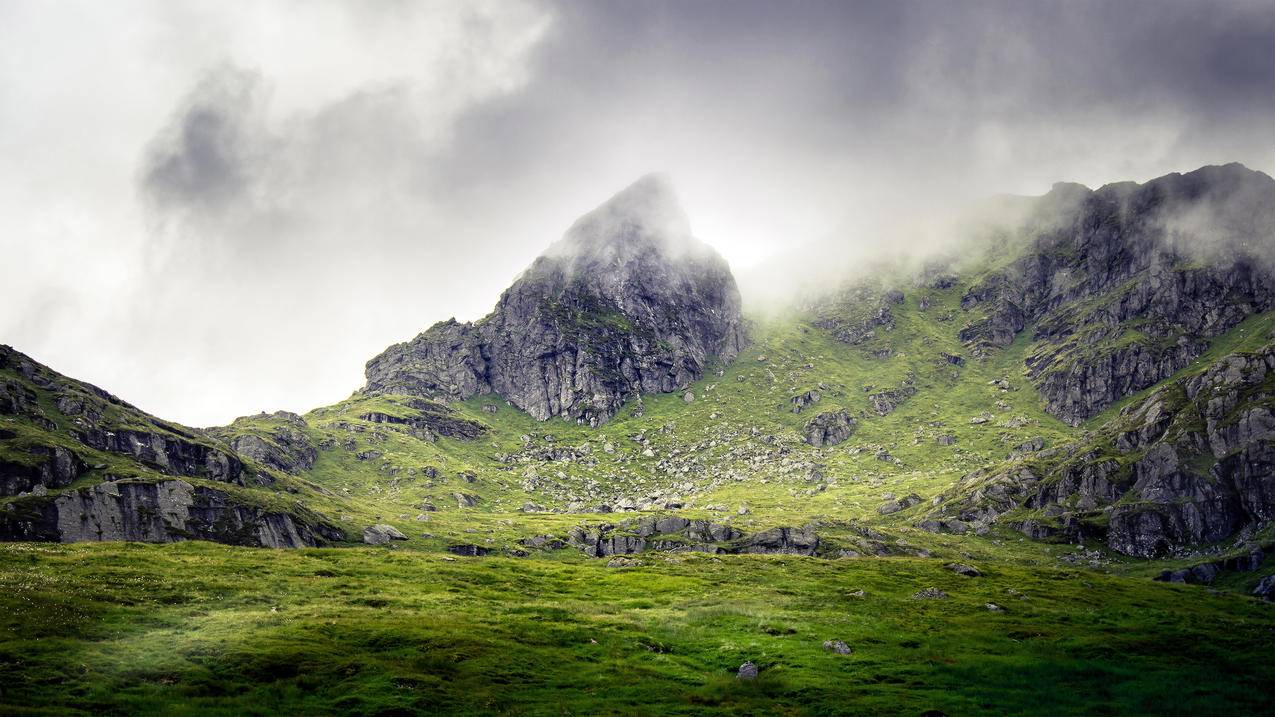 苏格兰南部高地的山,4k风景高清壁纸