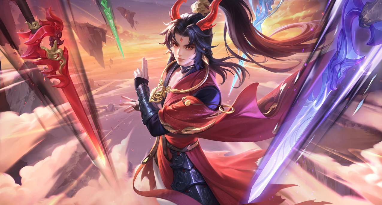 王者荣耀 敖隐 赤刃凌霄 4K游戏壁纸