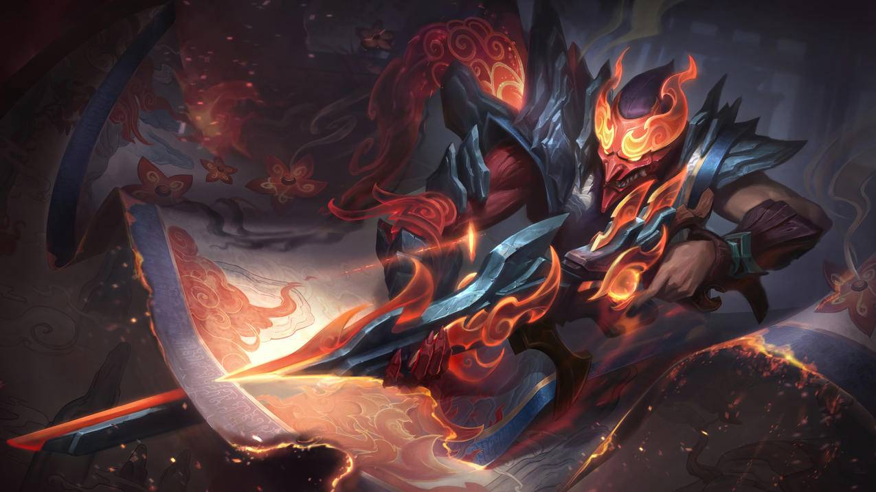 山海绘卷-烬《英雄联盟lol》2021,4K高清电脑壁纸,4K高清壁纸