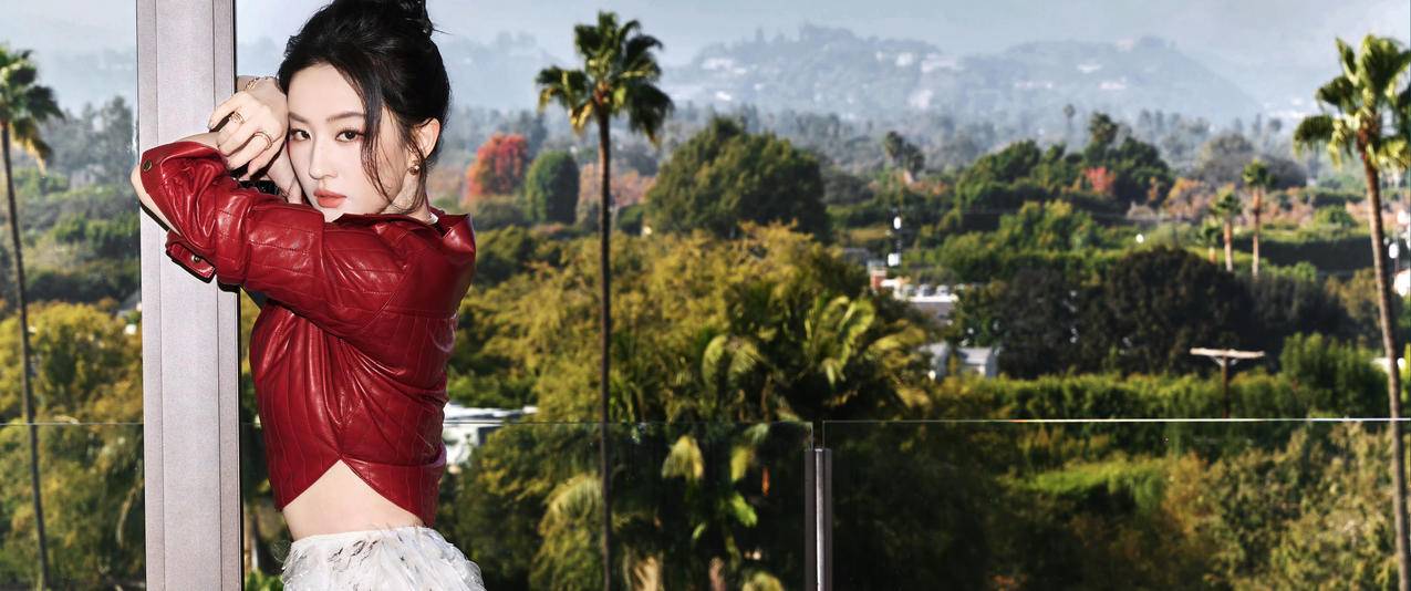 刘亦菲 红色衣服 3440x1440带鱼屏美女壁纸