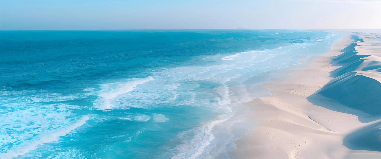 宁静的海景3440x1440带鱼屏风景壁纸