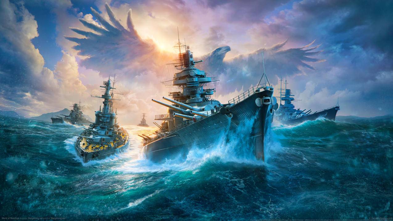 《战舰世界-World,of,Warships》,4K高清壁纸