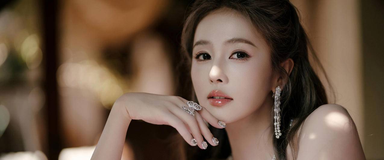 白鹿 高清养眼美女3440x1440带鱼屏壁纸