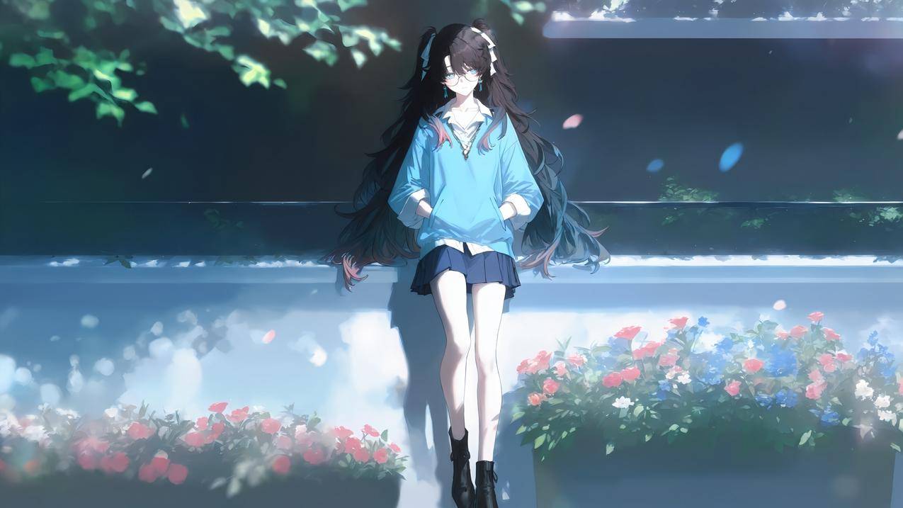 《鸣潮》折枝 街角花影 唯美宁静 4K壁纸