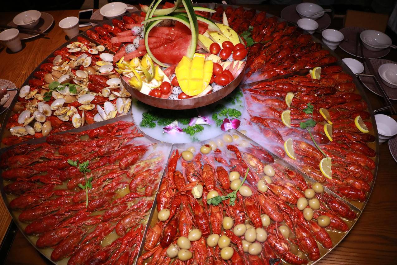 龙虾宴,4K美食高清图片