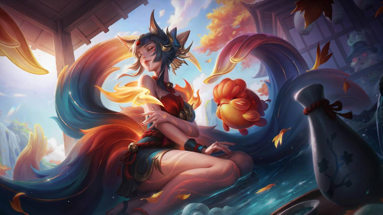 英雄联盟 金鱼枫姬阿狸 4K高清游戏壁纸