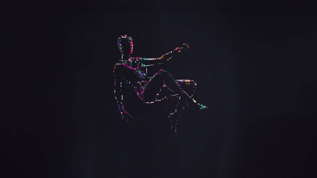 人抽象 平面设计 极简主义 暗色 简单背景 赛博朋克4K壁纸