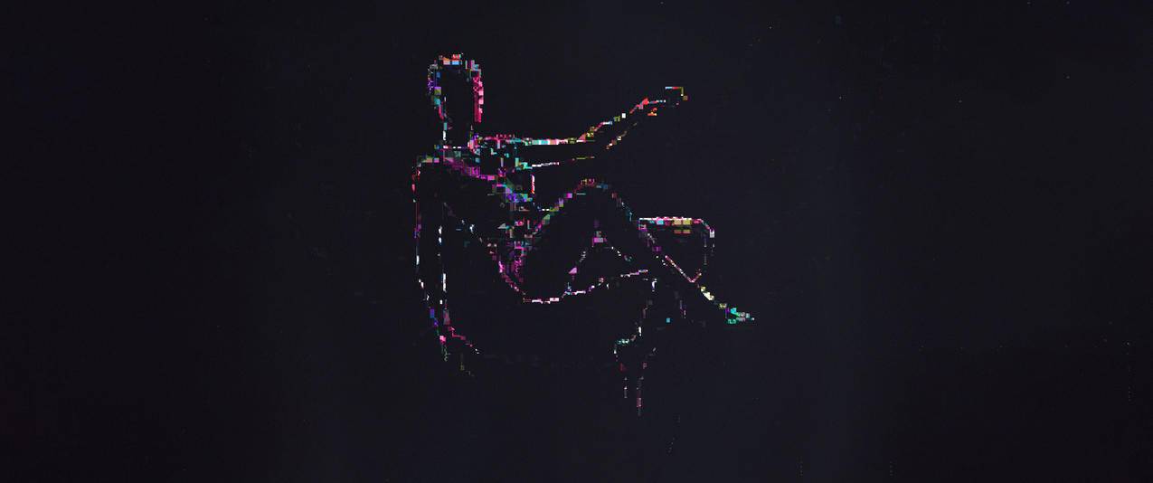 人物抽象 平面设计 极简主义 暗色 简单 3440x1440带鱼屏壁纸