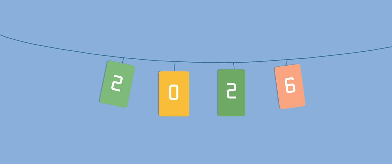 2026数字 个性 简单 3440x1440带鱼屏超高清壁纸