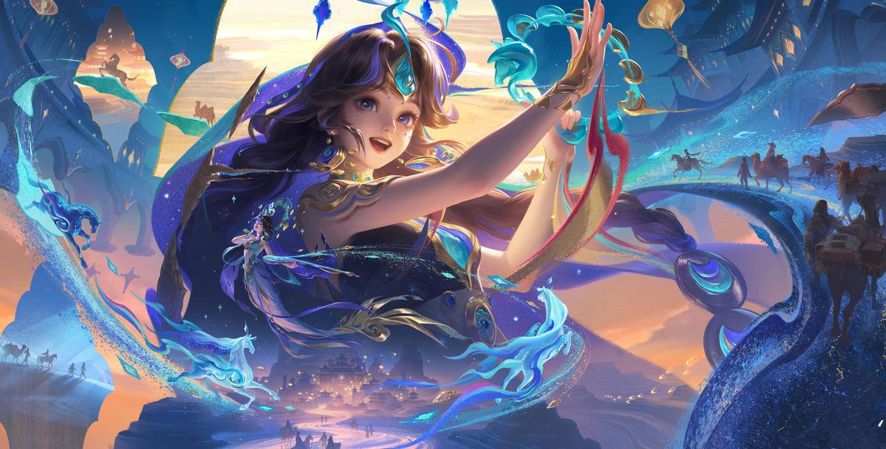 王者荣耀 朵莉亚 神骥 鸣幻洲 4K游戏壁纸