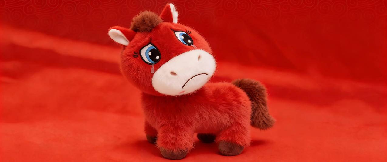 掉眼泪的哭哭马3440x1440带鱼屏壁纸