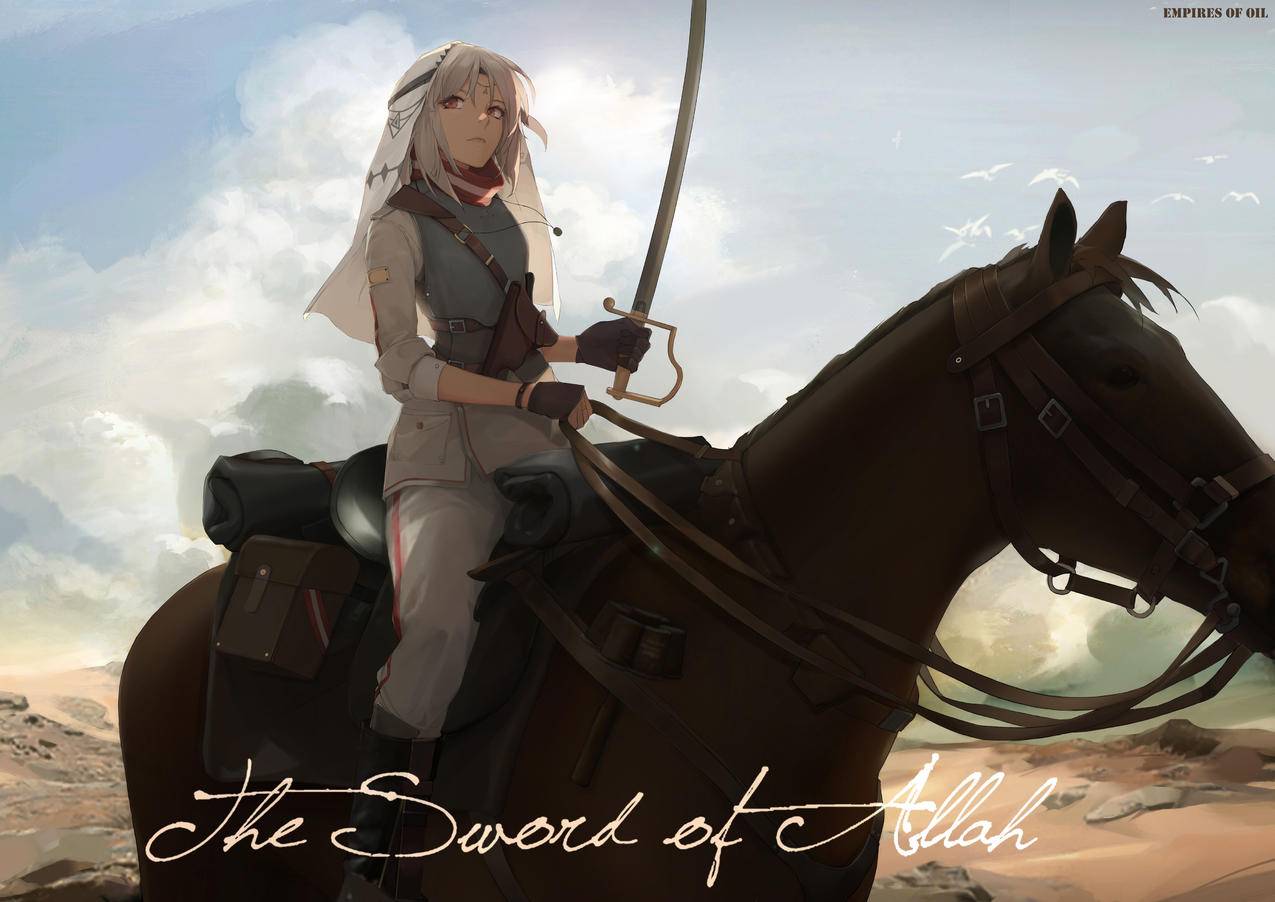 《Fate》骑马,长剑,女孩,天空,鸟,4K高清动漫壁纸