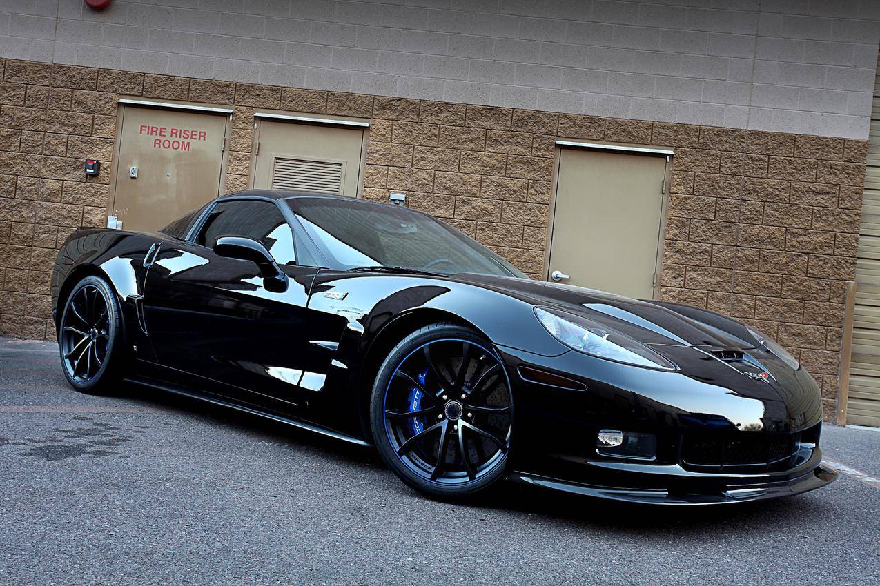 雪佛兰,corvette,黑色,黑车,汽车